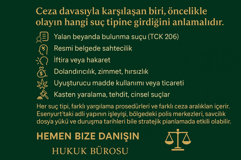 Esenyurt ceza avukatı diyor ki